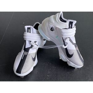 Nike Force Zoom Trout 7 White Black Turquoise Baseball Cleat CI3134-102 Mens 7.5